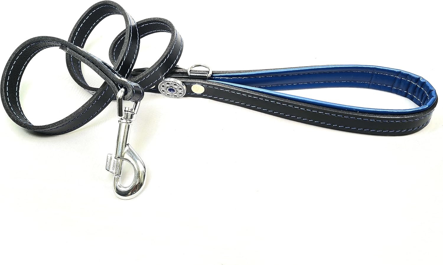 Bestia Genuine Leather Dog Lead. 43 inch Long, 0.8 inch Wide. Heavy snap. Handmade