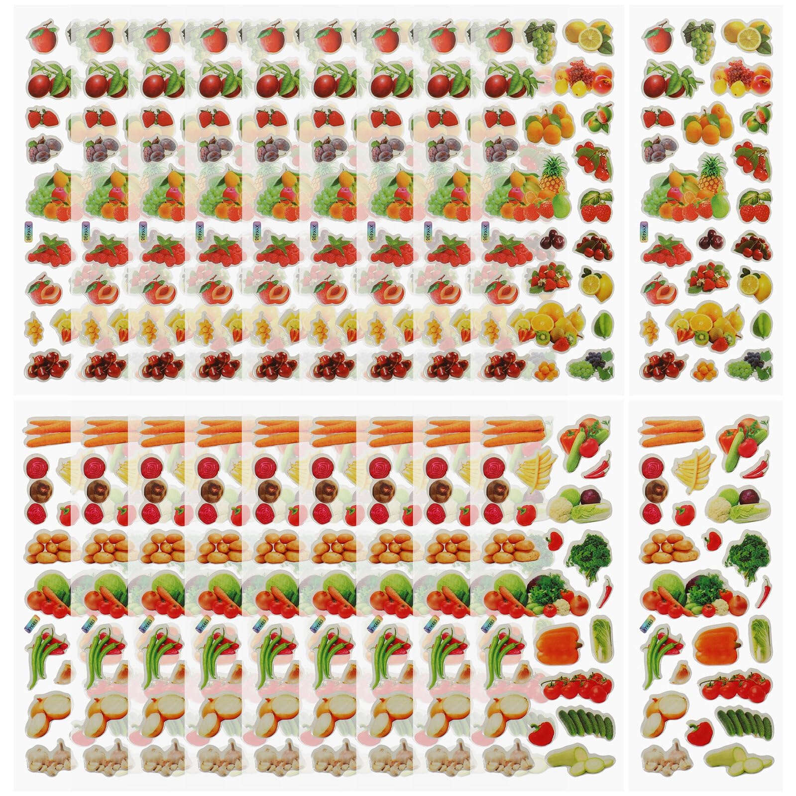Housoutil 200 Hojas Pegatinas de Espuma para Coloridas Adhesivos Infantiles Divertidos para Manualidades y Decoración Fáciles de y Reutilizables