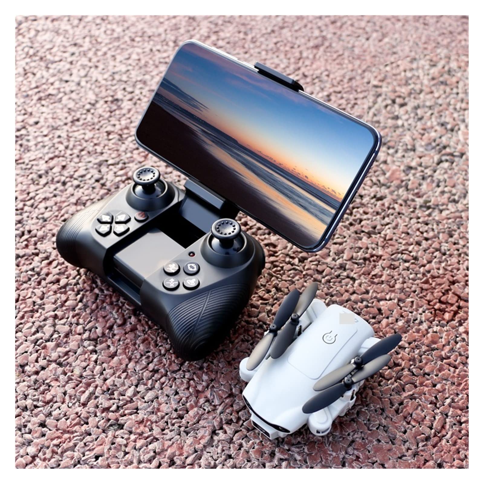 Drone RC Mini Drone 4k Podwójna kamera HD Kamera szerokokątna 1080P WiFi FPV Fotografia lotnicza Helikopter Składany Quadcopter Dron Toys (Kolor: V9-4K-Dual camera-4B Rozmiar: 1) (V9 480P)