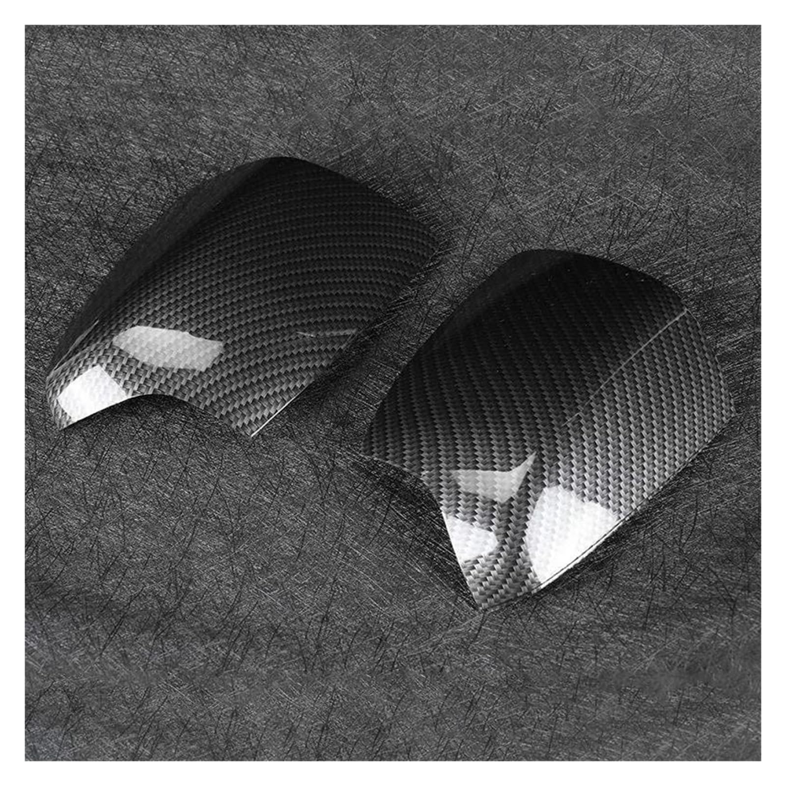 XYWOPO 1 paio di tappi di copertura for specchietto retrovisore laterale in fibra di carbonio, for Ford, Focus, Mk2 2005-2008 FD4247424 FD4247423 Coperture di ricambio Copertura per specchietto retrov