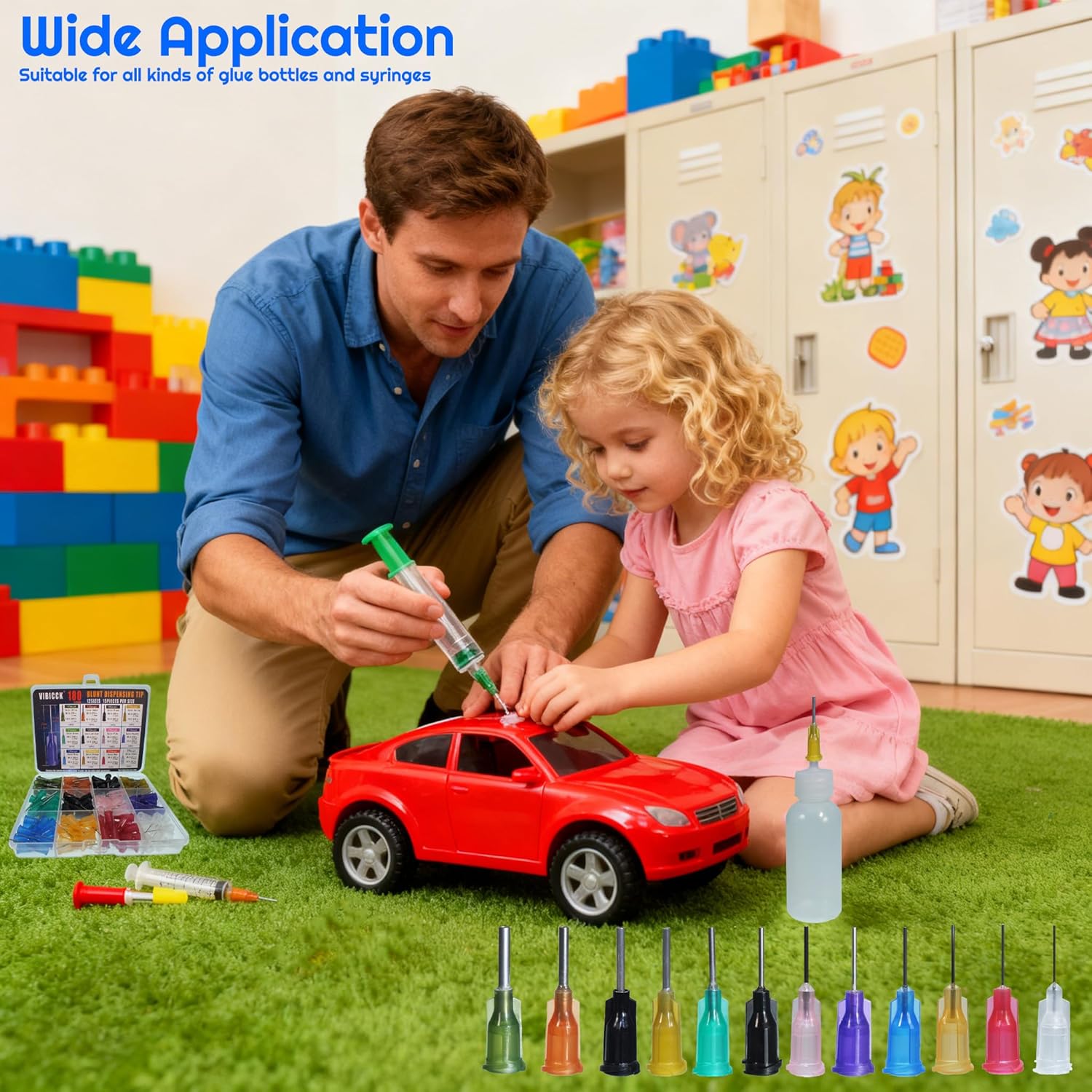 12 sizes, 180 blunt tip glue dispensing nozzles Blunt-nosed needle glue applicator, used for applying industrial liquids, adhesives, inks, perfumes, lip glosses.0.5 inches,