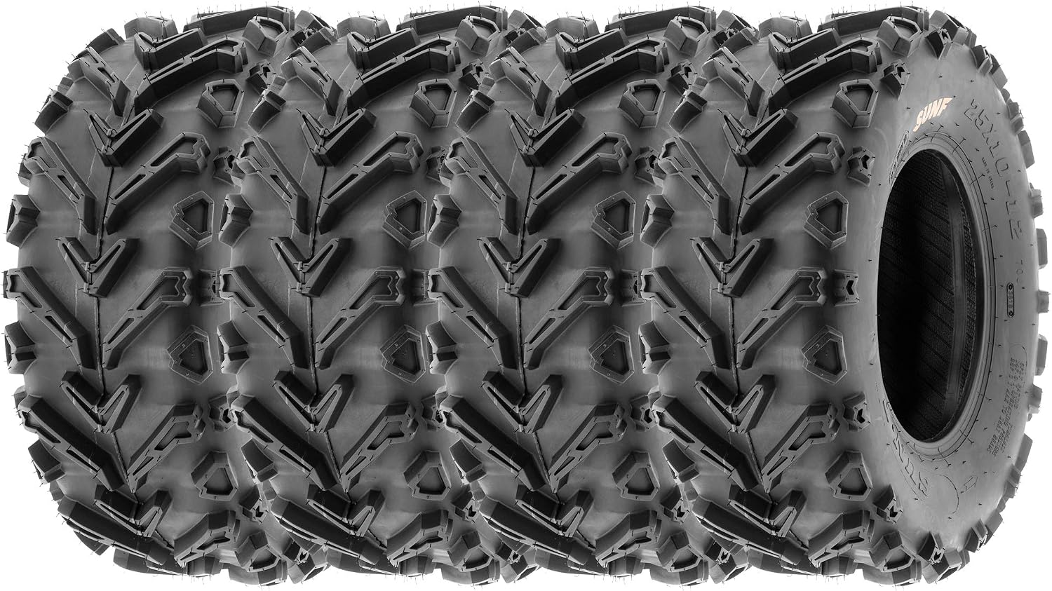 SunF ATV Tires 24x10-12 24x10x12 Mud Hardpack Muddy 6 PR A041 - SET of 4