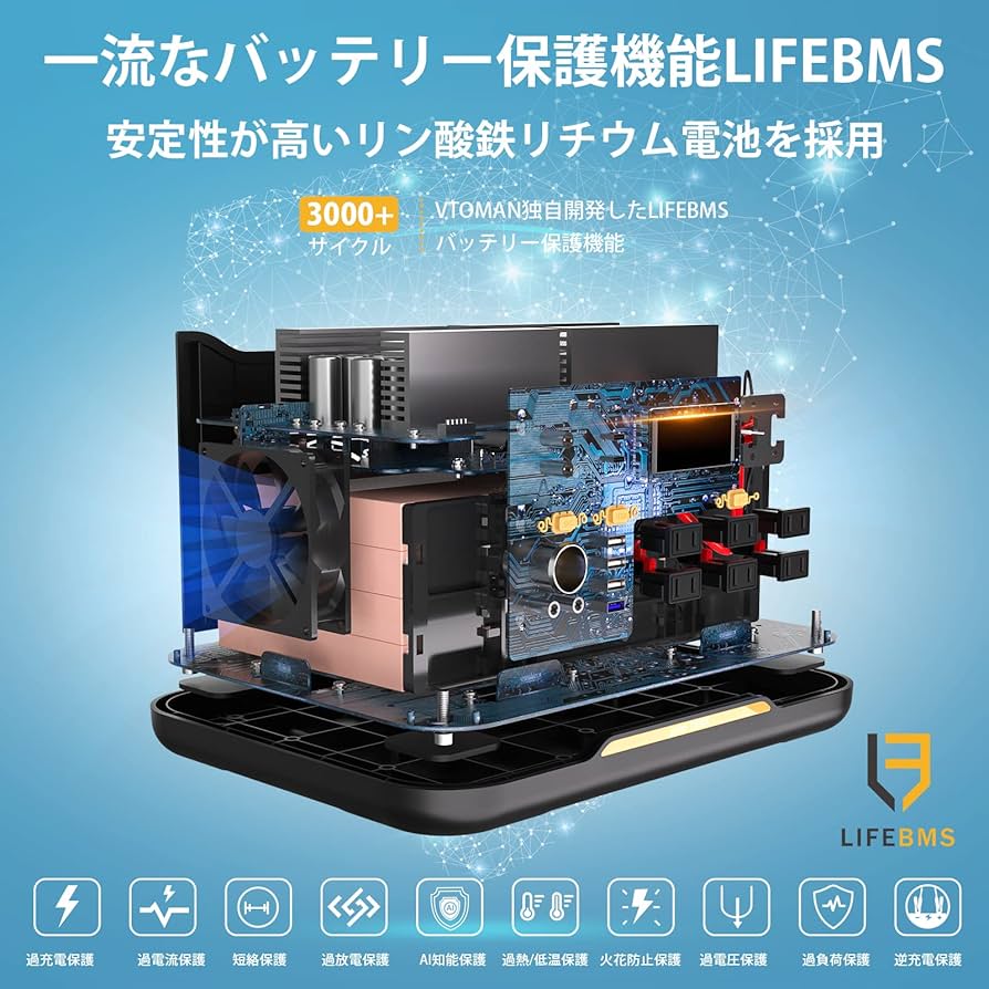 Amazon.co.jp: VTOMAN JUMP1500X ポータブル電源 大容量 828Wh