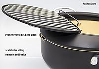 Vista 5 de Olla Freidora Japonesa Profunda con Termómetro Fahrenheit 3.5L - Freidora con Revestimiento Antiadherente, Fríe Negro