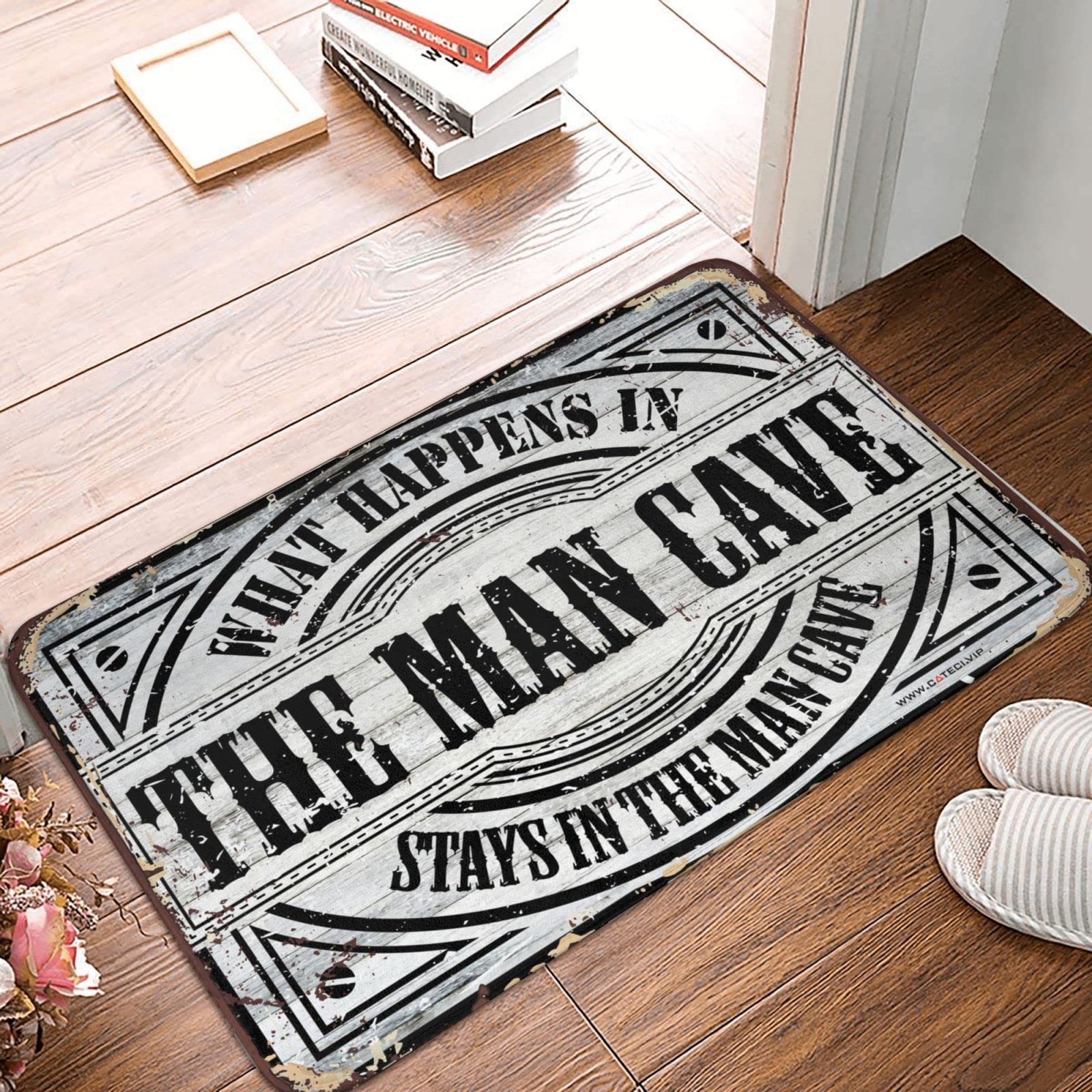 Accessoires pour cave tapis de porte d'extérieur humour 50 x 80 cm