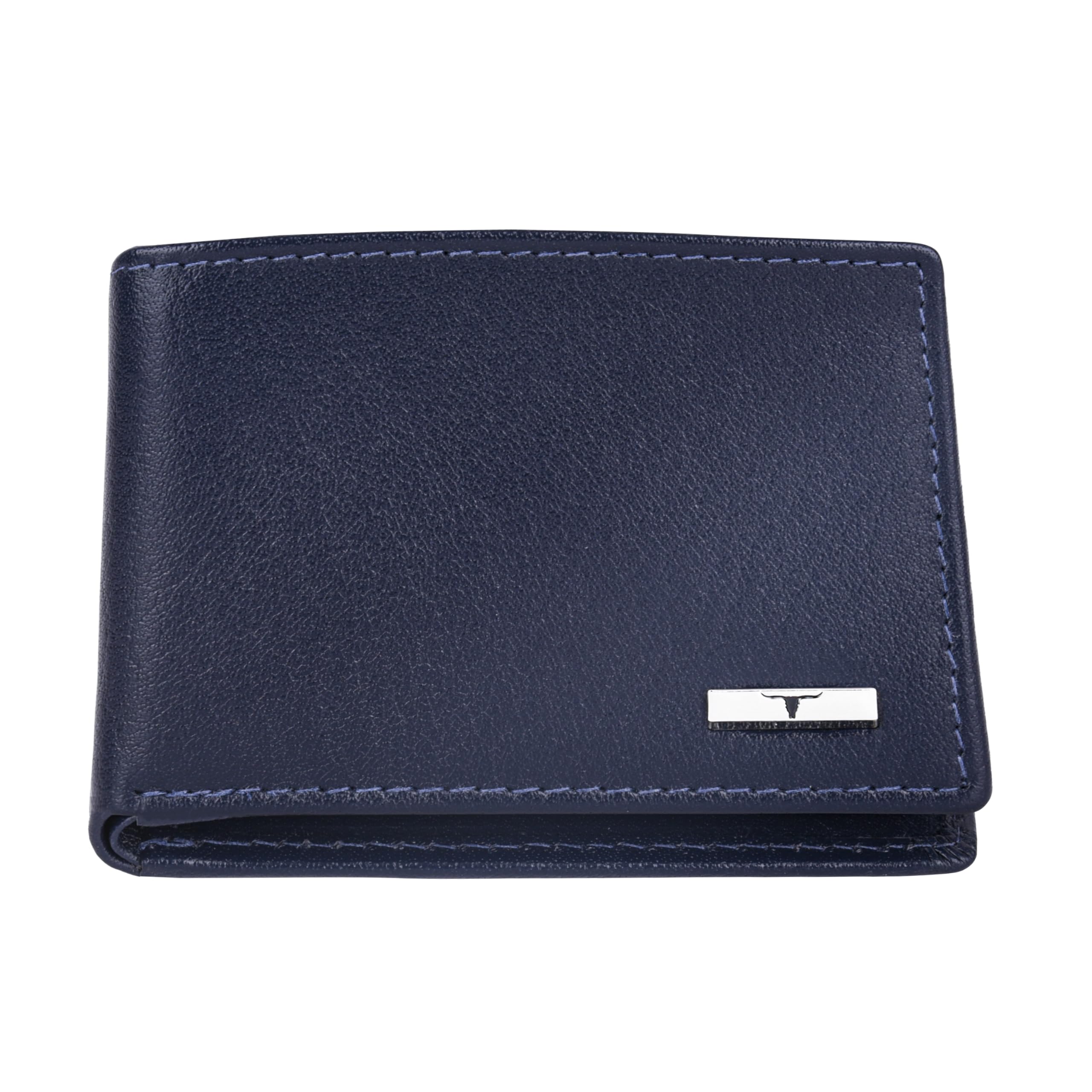 URBAN FOREST Fred Aniline Blue Leather Wallet for Men
