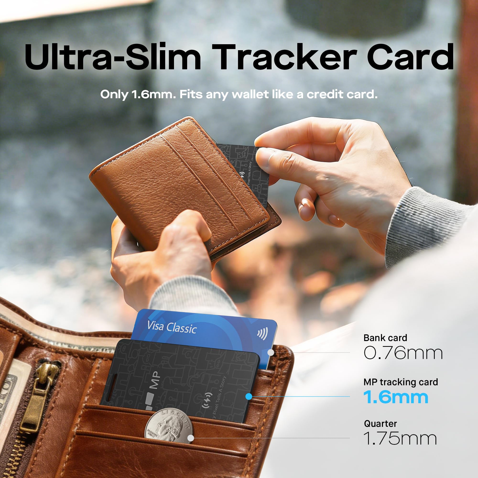 Amazon.com: 2026 Mobile Pixels Wallet Tracker Card, Works with