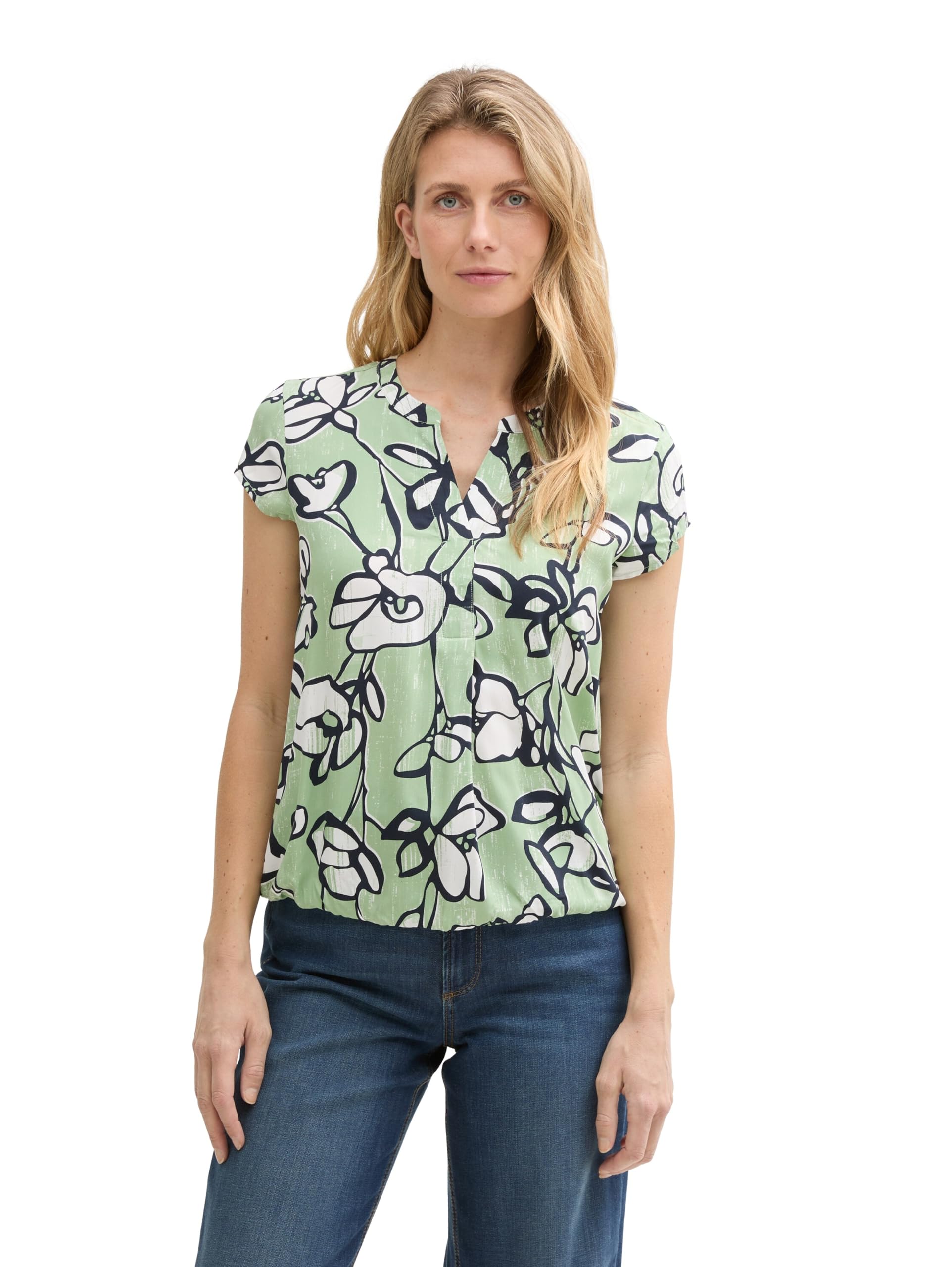 Tom Tailor Damen Bluse mit Muster