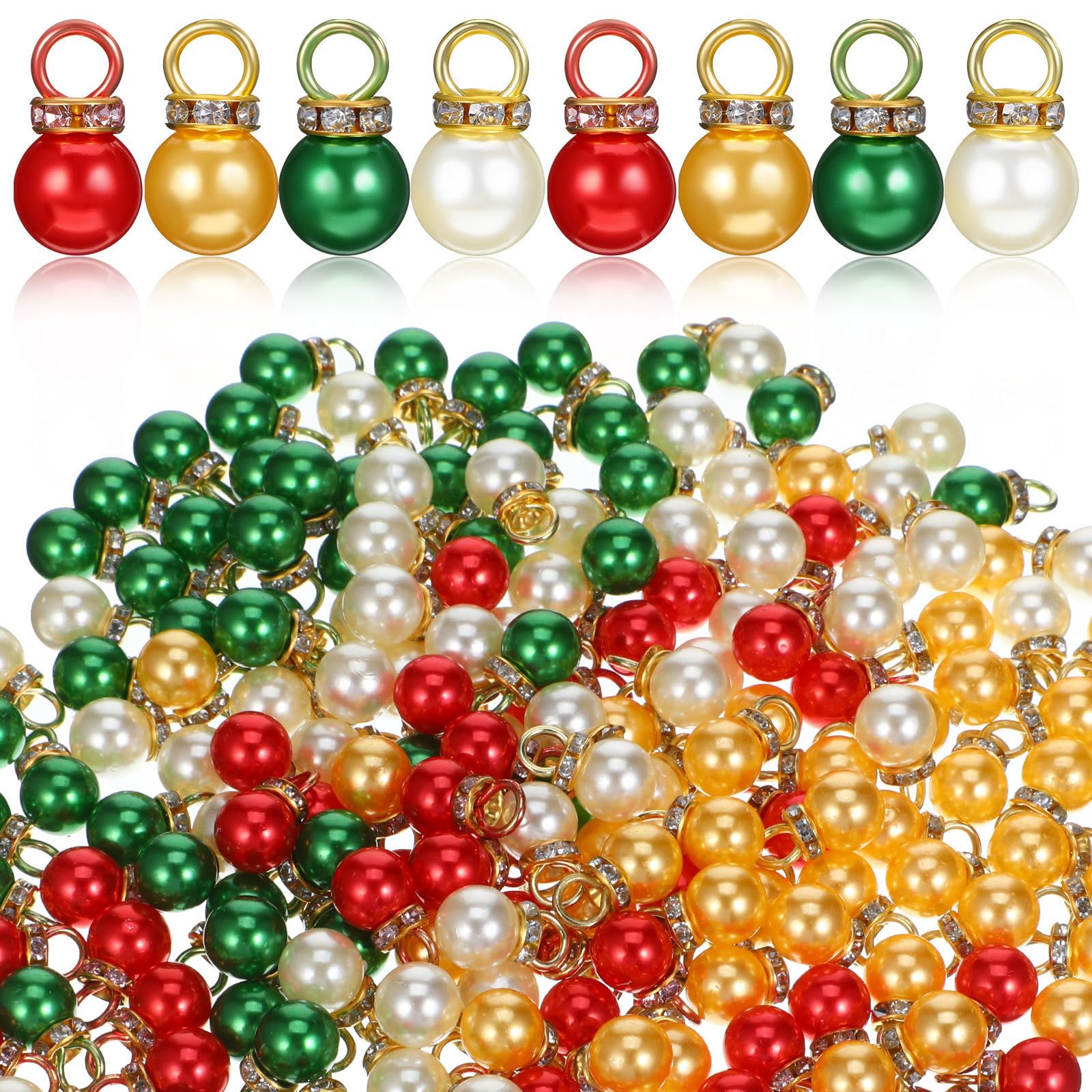 Beaupretty 200 Stück Kleiner Weihnachtskugeln mit Perlenoptik, Leicht und