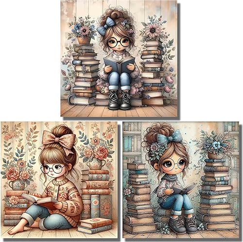 Vista 13 de NEGEKFKX Paquete de 6 kits de arte de diamantes de Halloween para adultos principiantes, kits de pintura de diamante de terror para adultos, taladro