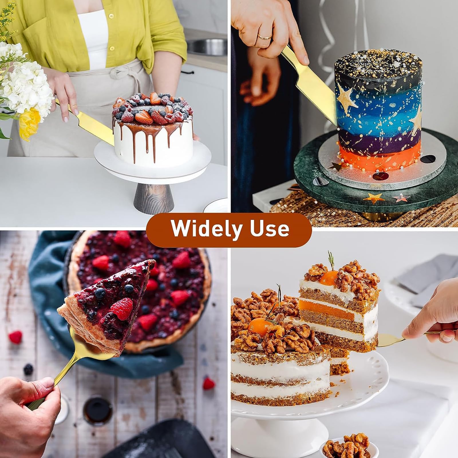 Kmz Stainless Steel Cake Cutting Set For Wedding Include Cake | Desertcart  Seychelles, image size:1600x1600