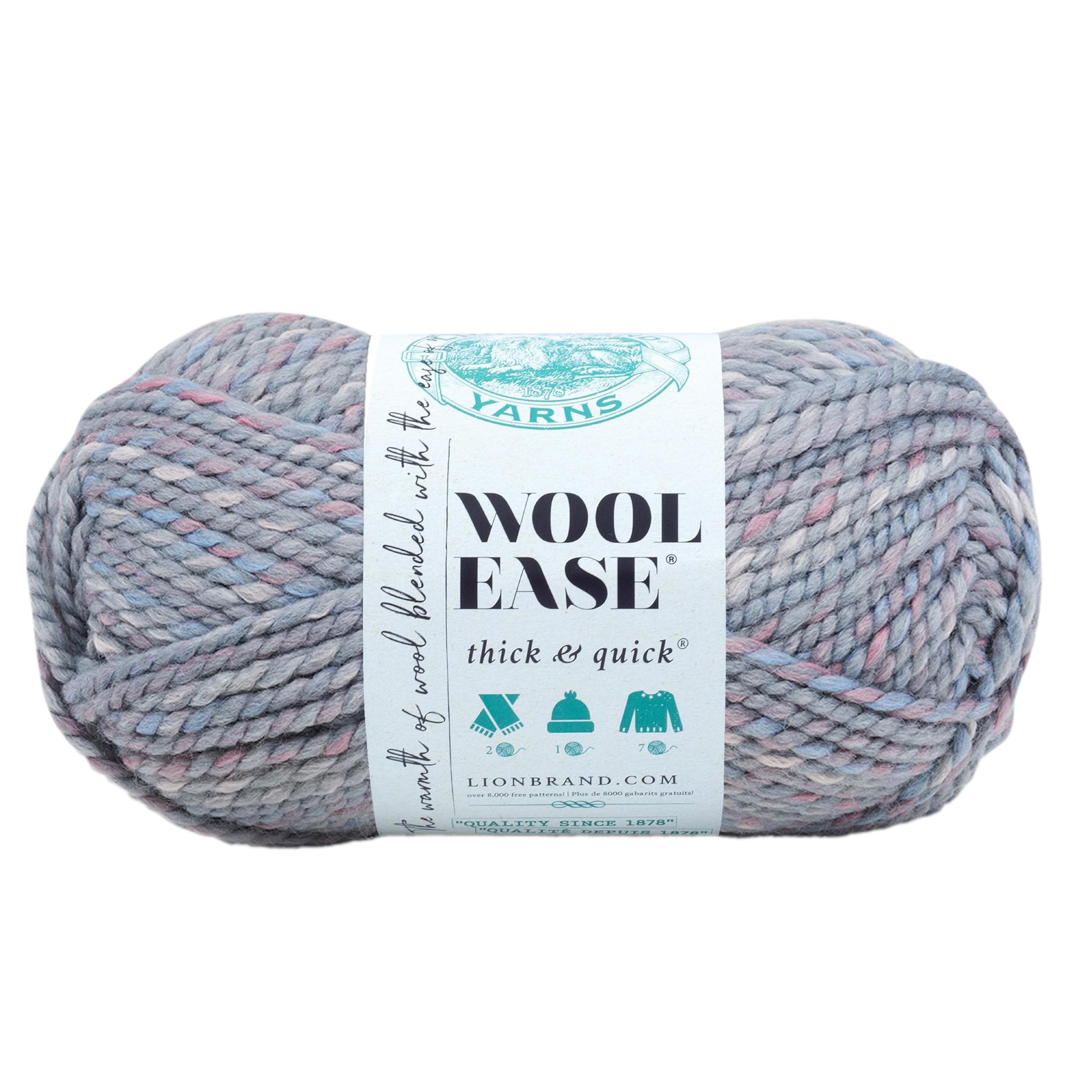 Amazon.com: Lion Brand Yarn Wool-Ease Thick & Quick Yarn, Soft and