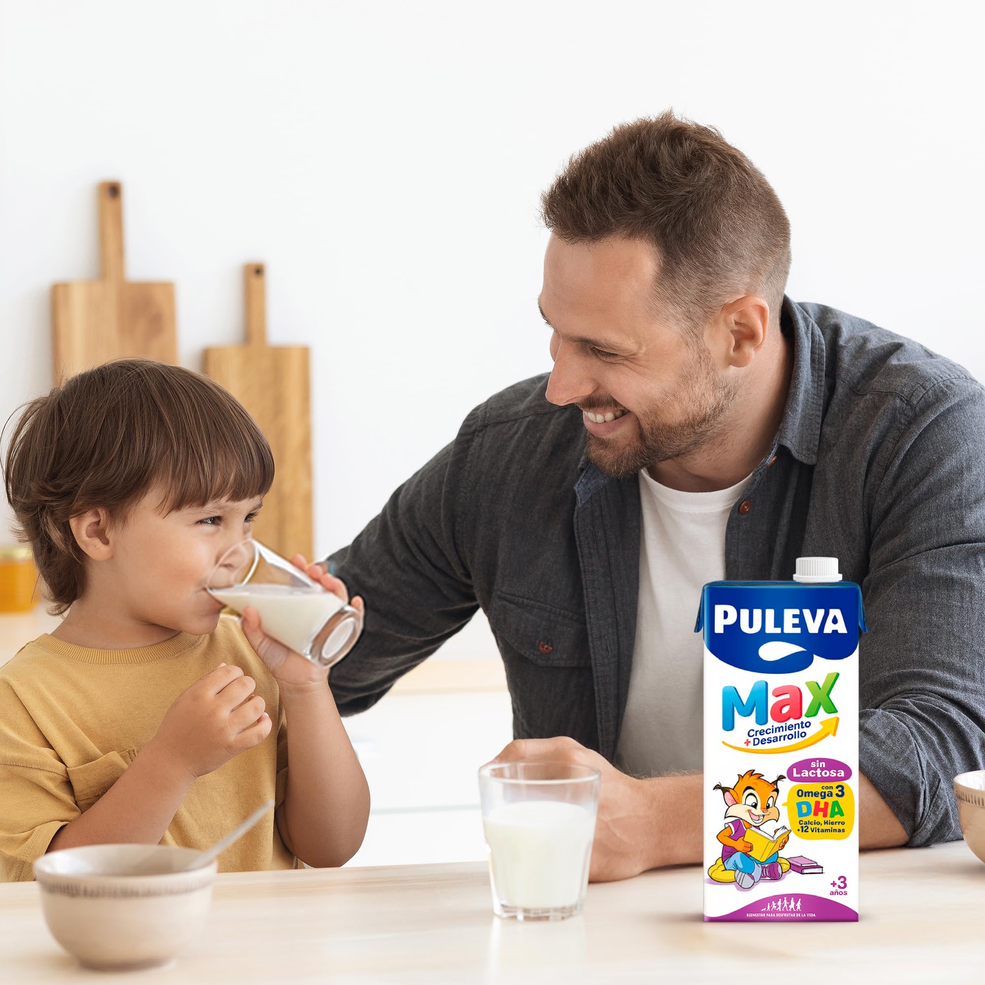Puleva Max Sin Lactosa Leche De Crecimiento Y Desarrollo +3 Años Pack 6x 1l
