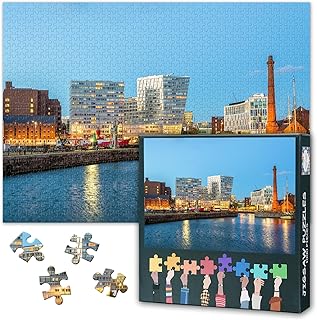 Comprar Puzles para adultos, 1000 bloques, rompecabezas de Liverpool Merseyside, rompecabezas de paisaje de Liverpool City para adultos o juguetes para amigos mayores, 50 x 70 cm