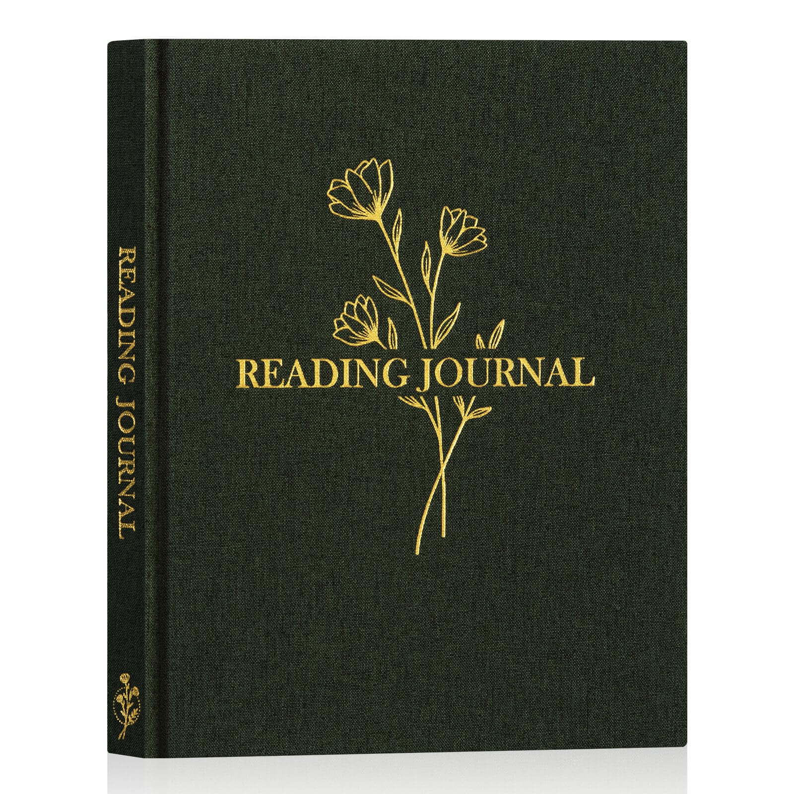 Lanpn Reading Journal Book Journal for Book Lovers Readers - Linen Hardcover Reading Log Book with 52 Book Reviews - Book Tracker Journal Reading