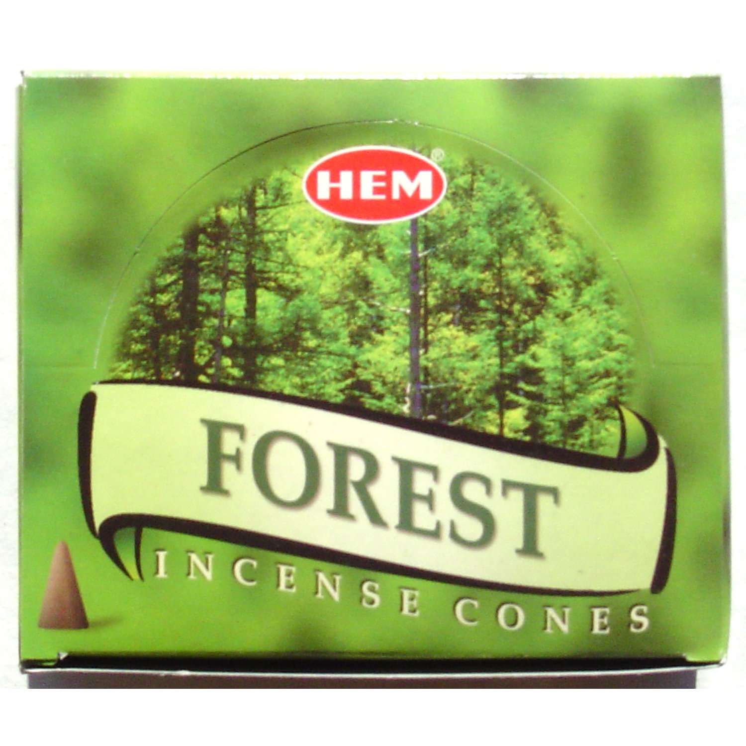 Forest Incense Cone - Hem Cones - 10 cones plus burner per box - Sold in a set of 4 boxes