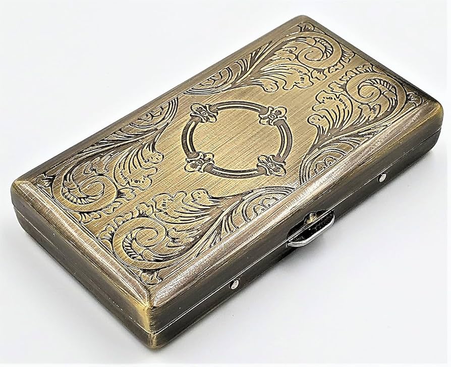 財布・ケース・小物入れ Vintage Cigarette Case Amazon.com: Retro Cigarette Case Victorian Style Metal