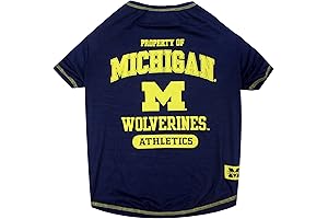 Pets First Unisex Michigan Wolverines Sports Fan Pet T-shirt