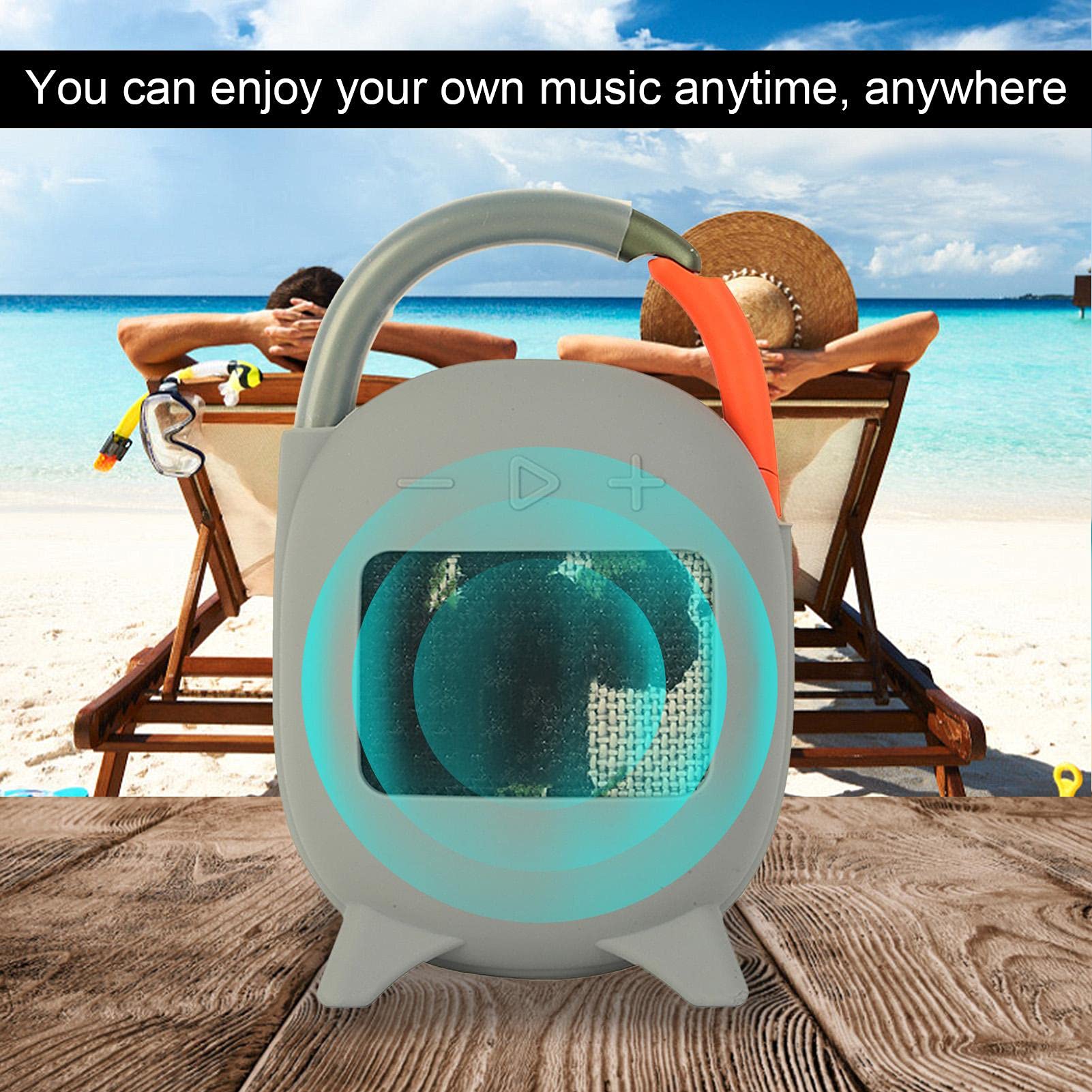 Coque De Protection En Silicone Pour Enceinte JBL Clip 4 - Anti-chocs, Antidérapante, Permet De La Poser Debout - 6