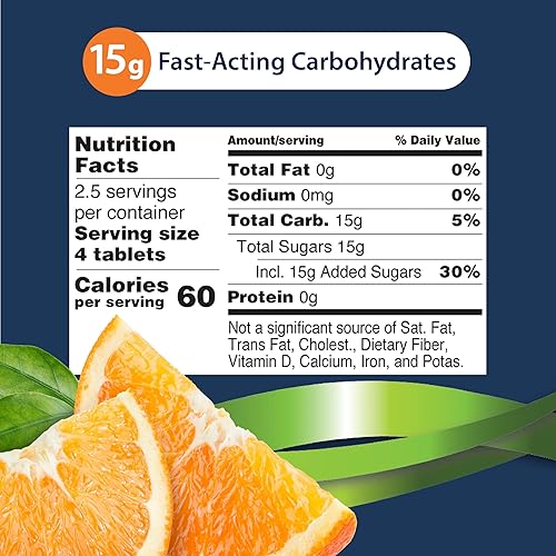 Miniatura 3 de TRUEplus Glucose Tablets, Orange Flavor - 6X 10ct Tubes