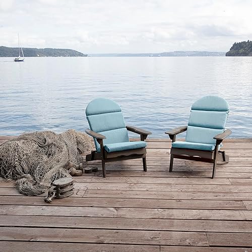 Miniatura 6 de ARDEN Oceantex - Cojín Adirondack o mecedora para interiores y exteriores, 21.5 x 19 pulgadas, repelente al agua, a prueba de lluvia, resistente a