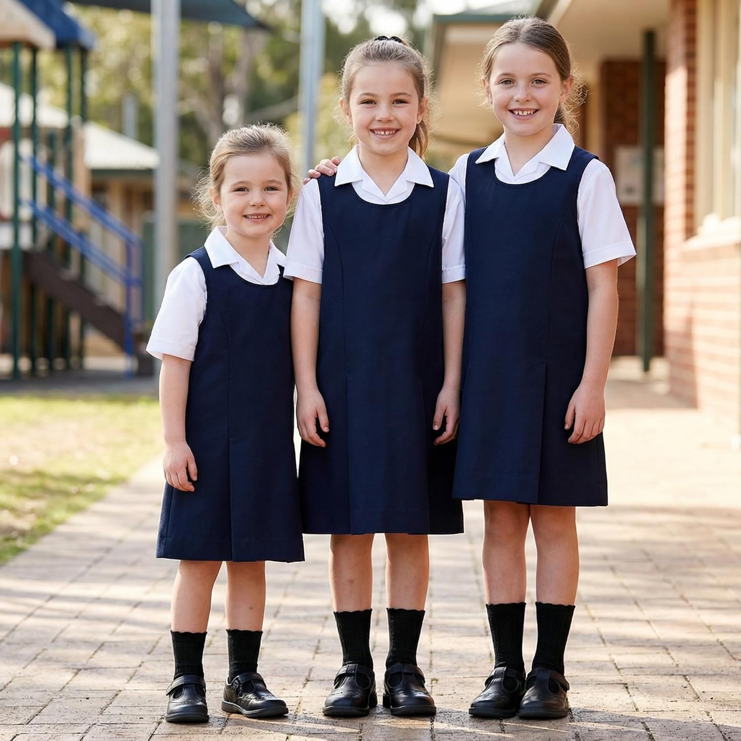 HONGTEYA Girls Ruffle Socks 6 Pairs, Toddler Girls White Crew Ankle Socks for School Uniform Frilly Dress Sock for 4-10Years - Image 2