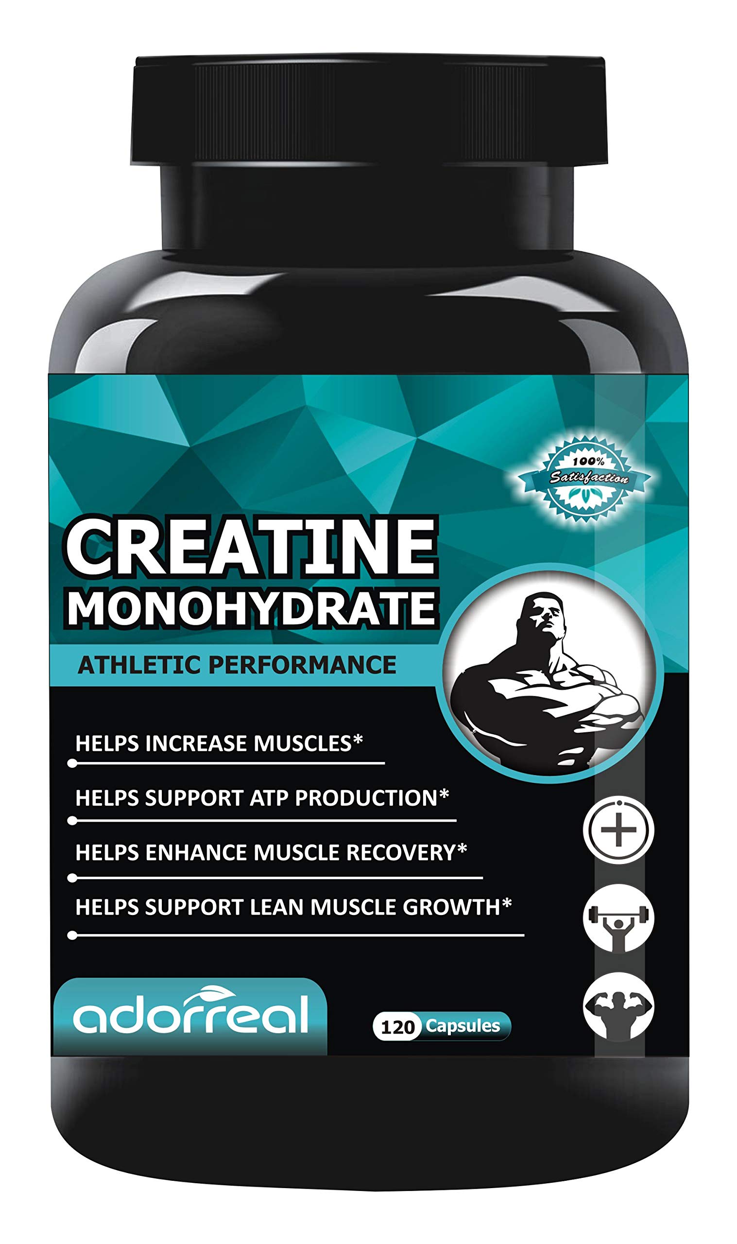 Adorreal Creatine Monohydrate workout support | Helps Sustain Longer Workout, Muscle Repair & Recovery | Boosts Athletic Performance | Micronized & Instantized | Fuels Muscles | 120 Capsules (B0899ZWR3V) Amazon Price History, Amazon Price Tracker