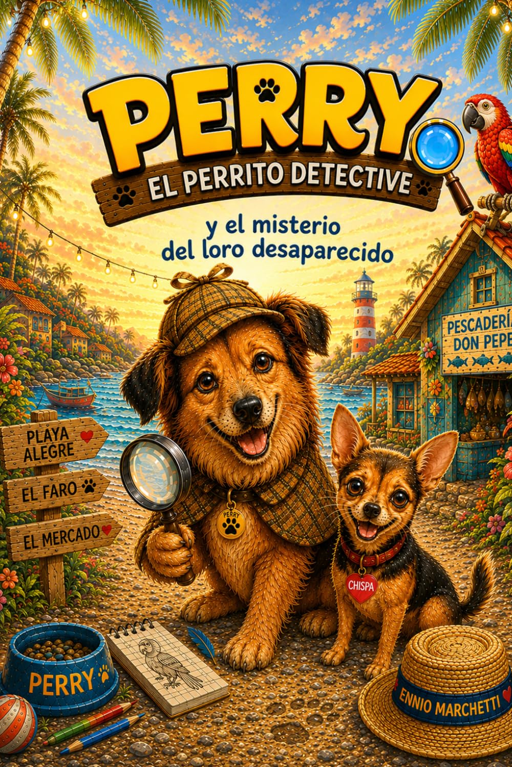 PERRY, EL PERRITO DETECTIVE, Y EL MISTERIO DEL LORO DESAPARECIDO