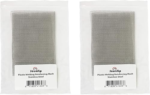 JOUNJIP Refuerzo de malla de acero inoxidable para reparación termoplástica de kayak de parachoques - Uso con kit de soldadura de plástico