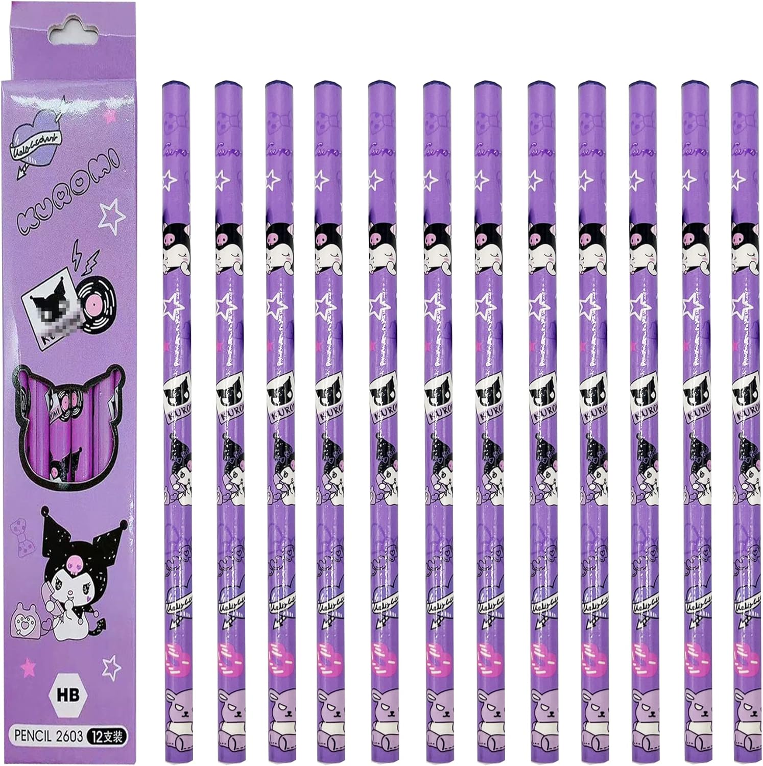 Amazon.com : Anime Schools Supplies Office Supplies Cute Pencils HB ...