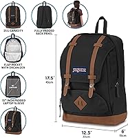 Vista 3 de JanSport Cortlandt - Mochila para laptop de 15 pulgadas, 25 litros