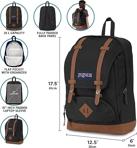 Miniatura 3 de JanSport Cortlandt - Mochila para laptop de 15 pulgadas, 25 litros