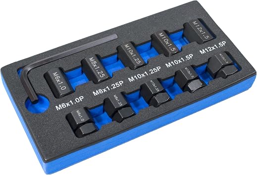 Tool Guy Republic 10 PC Stud Remover and Installer Kit HT-1540 Metric