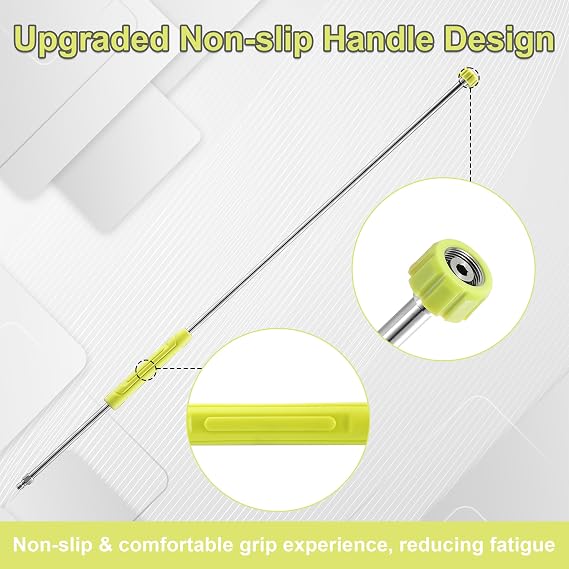 FIXFANS Pressure Washer Extension Wand 120, Pressure Washer Gutter Cleaner Attachment
