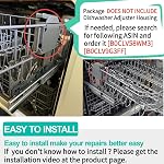 UPGRADED W10546503 Dishwasher Upper Rack Adjuster Compatible with Kitchenaid Whirlpool Dishwasher Parts WPW10546503 Top Rack Replacement for Kenmore Dishwasher KDTE334GPS0 KDTM354DSS4 Top Rack Parts