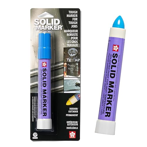 Miniatura 33 de Marcador de pintura solidificada Solid Marker de Sakura, de 14 a 392 grados Fahrenheit, Negro, 1 Negro (Black Paint),Azul (Blue Paint),Pintura