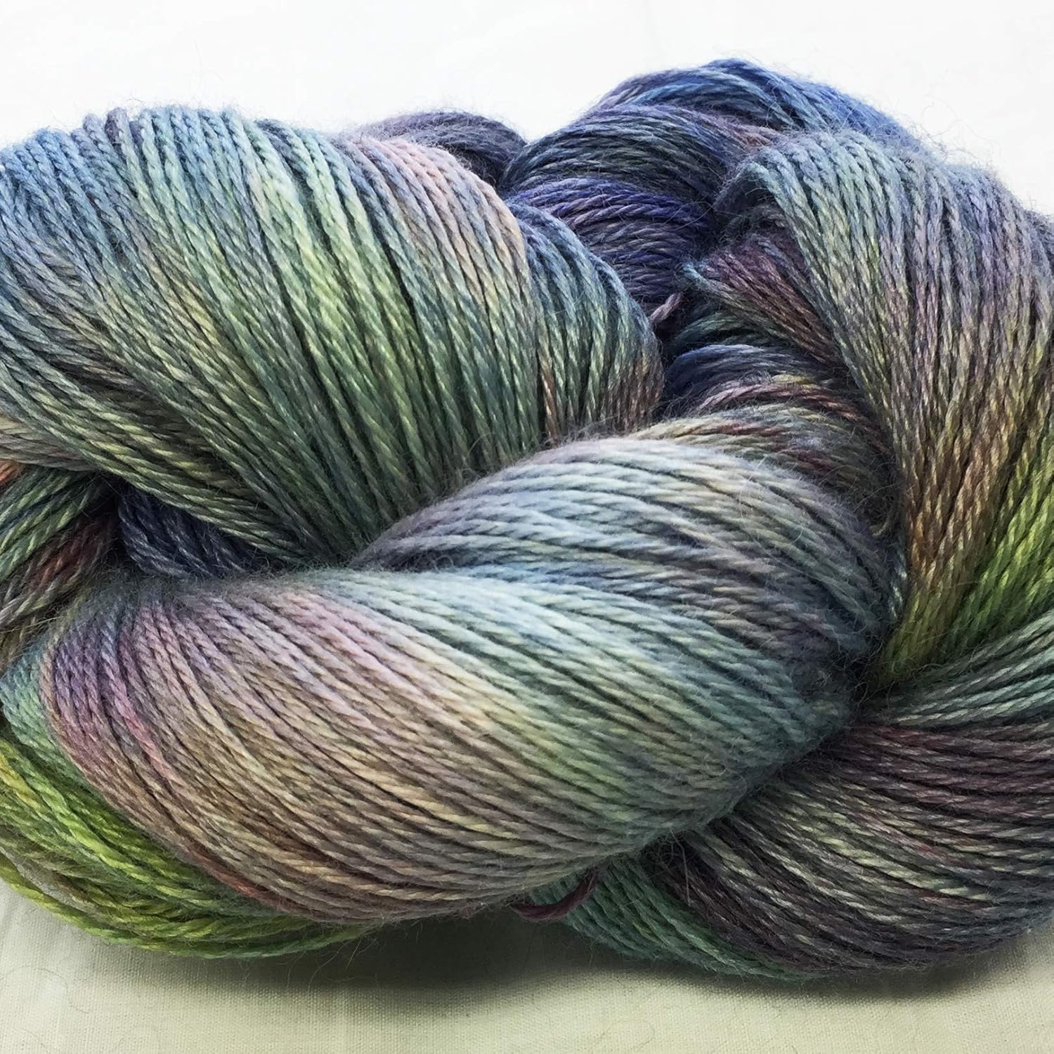Mariquita #567 Fingering Weight Yarn - Baby Alpaca/Tencel 400 yd per 100g #567 Carnival