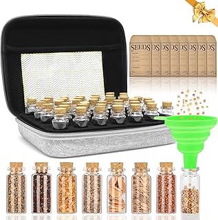 40 Slots Seed Storage Organizer with 20 Seed Envelopes