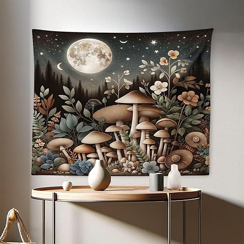 Miniatura 147 de Ambesonne Tapiz de fantasía, paisaje de fantasía con reloj, rayos de cielo de ensueño desde el techo, arte ficticio, colgante de pared ancho para