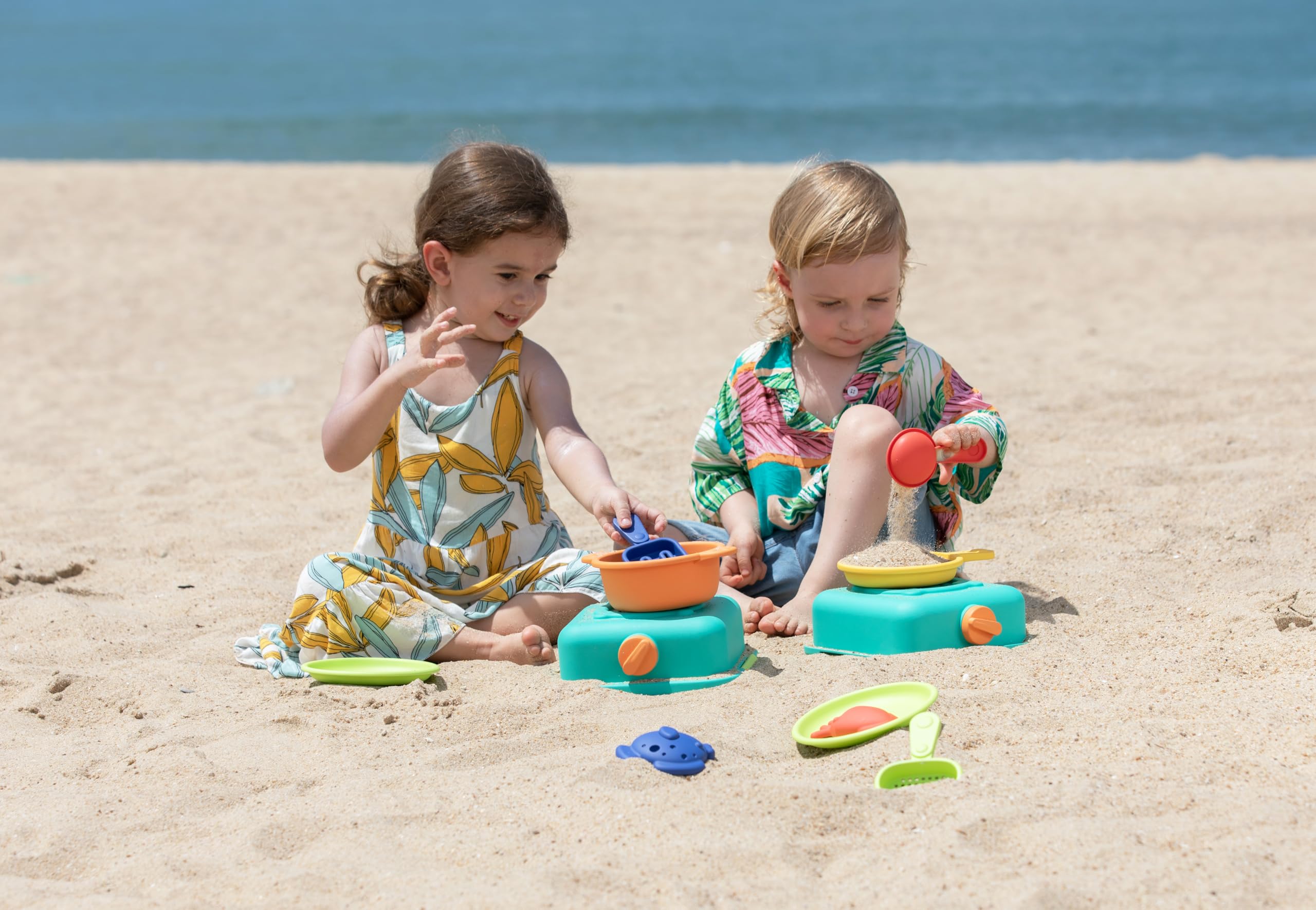 Hape Piaskowa kuchnia – zestaw do gotowania, zabawka plażowa, zabawka do piasku, od 18 miesięcy