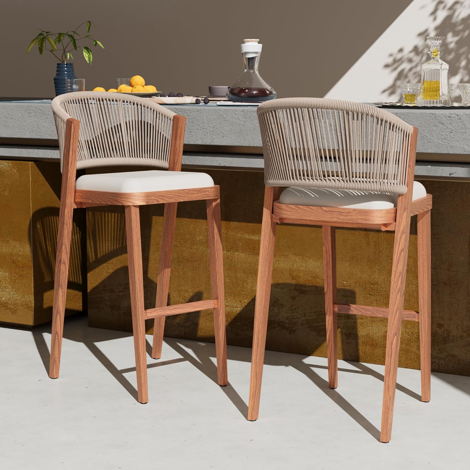 Modern Shade Chatham Outdoor Bar Stools Review: Weatherproof Patio Seating for Backyard Gatherings