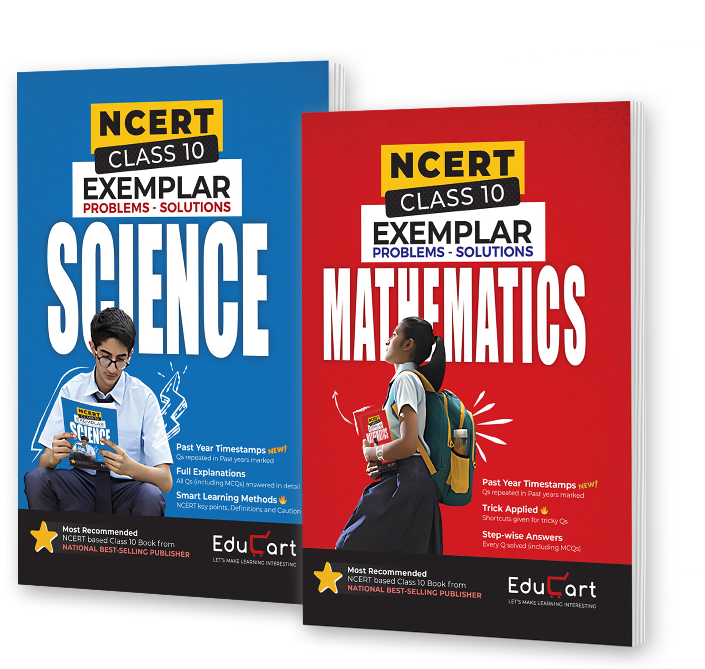 Educart Class 10 NCERT Exemplar Science & Mathematics Problem Solution 2025-26 Edition Paperback – 13 January 2023