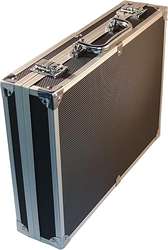 Vista 5 de Ursae Minoris Elite - Caja de aluminio negro para 100 cápsulas de monedas grandes, "H", XL, "I" o acrílico, 2 x 2 Black