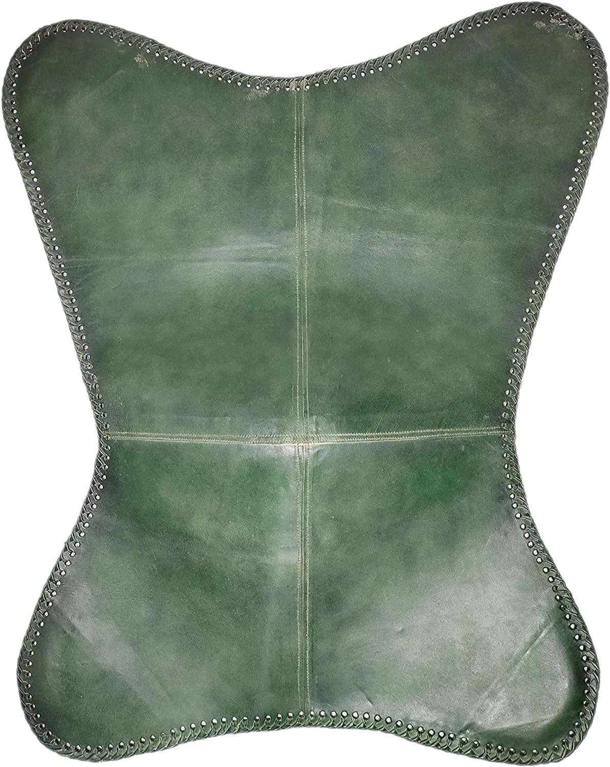 Leather Butterfly Chair – Butterfly Chair Cover – Handmade Leather Chair Cover – Vintage Leather Chair Cover – Living Room Chair Cover for Home Décor (Green)
