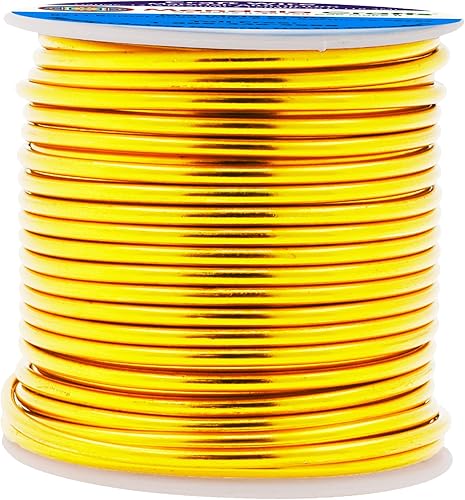 Vista 242 de Mandala Crafts Alambre de aluminio anodizado de calibre 8 para hacer joyas, alambre neutro flexible de color de 128 pies, flexible y flexible