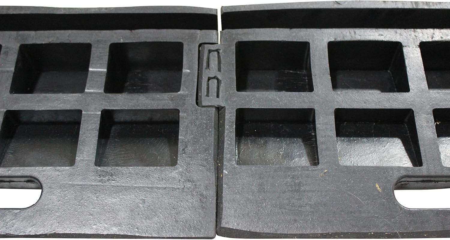 MaxxHaul 50564 Curb Ramp 19-1/4" x 12-1/2" x 4" (Pair) for Wheelchairs, Lifts, Dollies, Scooters, Motorcycles, Bikes, Trailers, Trucks, & Commercial Vehicles