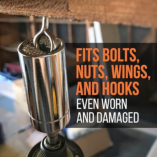 Miniatura 22 de RAK Universal Socket Grip (0.276 - 0.748 pulgadas) - Llave de trinquete multifunción, adaptador de taladro eléctrico de 15 piezas, conjunto