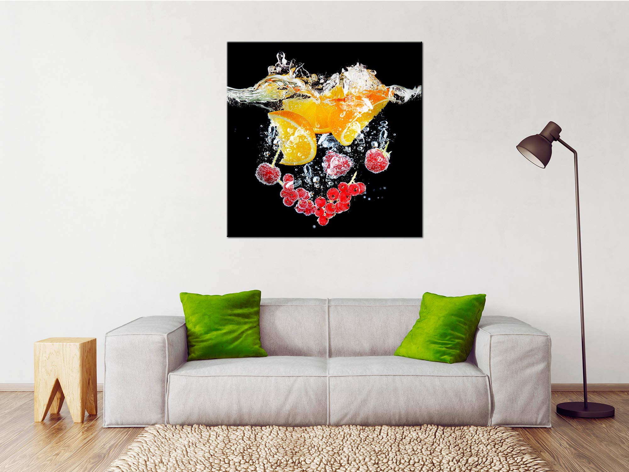 Quadro Decorativo Da Parete - Rosa Su Sfondo Nero, Stampa Su Tela, Dimensioni Da 30x50 Cm A 120x80 Cm, Made In France - 3
