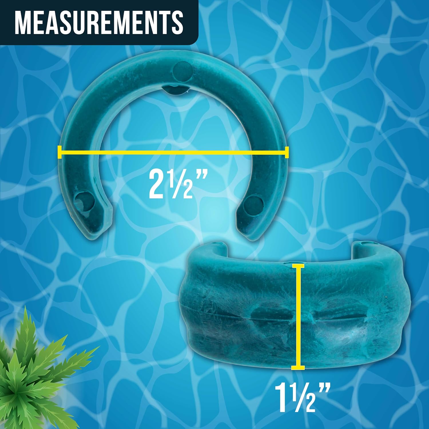 U.S. Pool Supply Universal Automatic Pool Cleaner Vacuum Hose Weight, Blue image 3