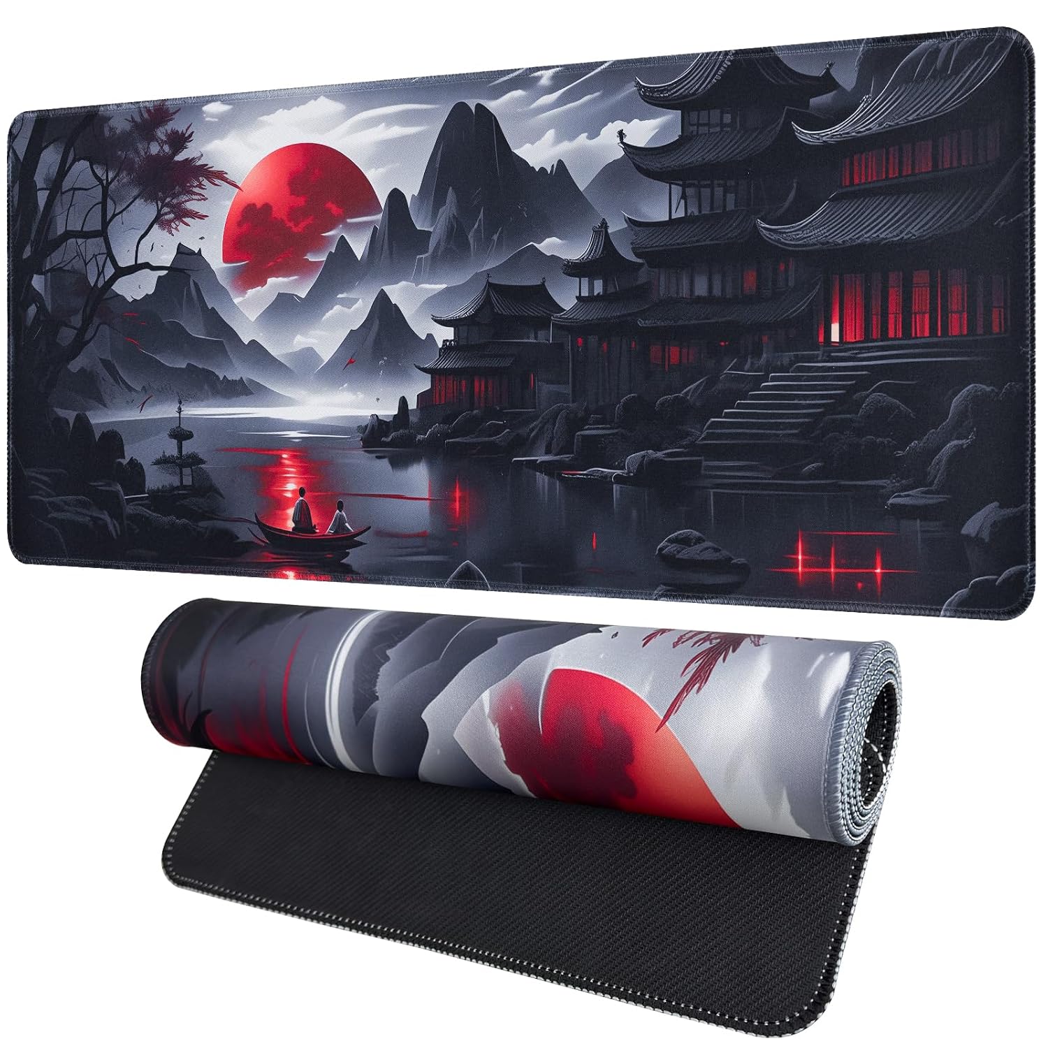 Vanzard Black Mouse Pad Gaming Keyboard Pad 35.4 x 15.7 in Computer Mouse Pad Anime Gaming Mousepad, Expanded Architecture... - Review, Price and Buying Guide